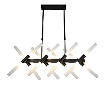 Подвесная люстра Lumina Deco Alford LDP 6036-16 BK