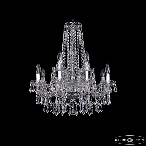 Подвесная люстра Bohemia Ivele Crystal 1403/8+4/195/h-60 Ni