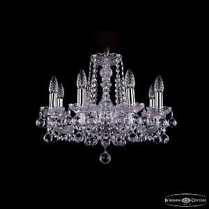 Подвесная люстра Bohemia Ivele Crystal 1402/8/160 Ni Balls