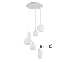 Подвесная люстра Ideal Lux Soft SP6 Bianco 087818