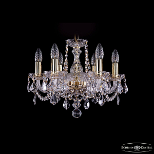 Подвесная люстра Bohemia Ivele Crystal 1402/6/141 G Leafs