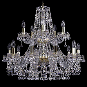 Подвесная люстра Bohemia Ivele Crystal 1409/10+5/240/2d G