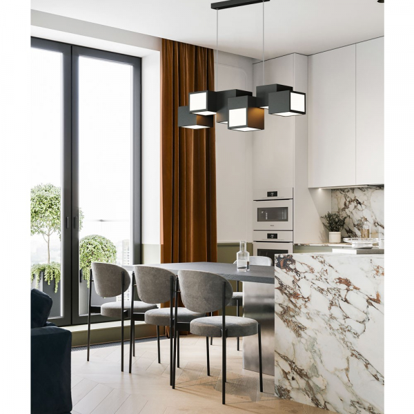 Подвесная люстра LED4U L7600-900 BK Подвесная люстра LED4U L7600-900 BK