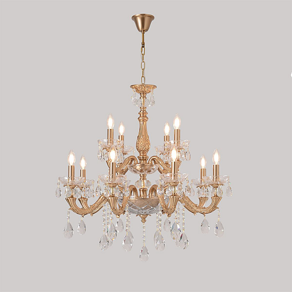 Подвесная люстра Crystal Lux ELIZABETH SP8+4 BRASS