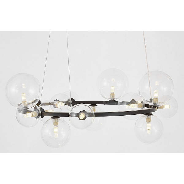 Подвесная люстра Lumina Deco LDP 7033-15 BK+CL