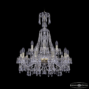Подвесная люстра Bohemia Ivele Crystal 1403/10+5/240/XL-80 G