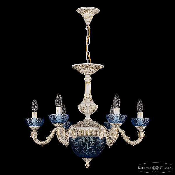 Подвесная люстра Bohemia Ivele Crystal AL79101P/6/175 WMG P Aquamarine/M-1F