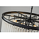 Подвесная люстра Delight Collection 1920s Odeon KR0387P-10A black/frost