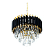 Подвесная люстра Lumina Deco Funneli LDP 6003-400 BK+F.GD