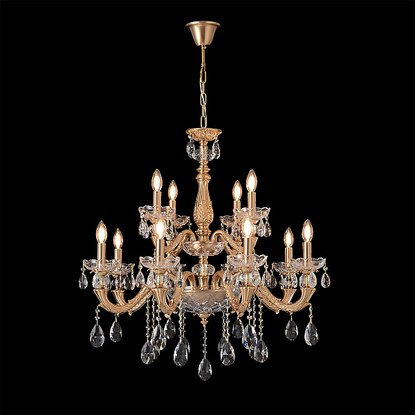 Подвесная люстра Crystal Lux ELIZABETH SP8+4 BRASS