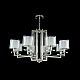 Подвесная люстра Crystal Lux Nicolas SP-PL8 Nickel/White