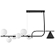 Подвесная люстра Lumina Deco LDP 7036-7 BK+WT