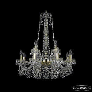 Подвесная люстра Bohemia Ivele Crystal 1409/8+4/240/h-77 G