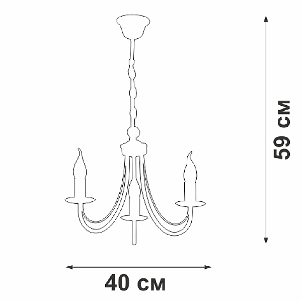Подвесная люстра Vitaluce V3714-3/3