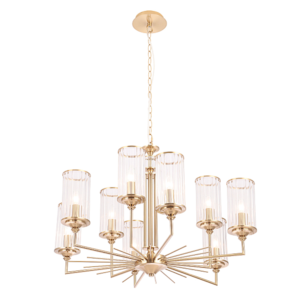 Подвесная люстра Crystal Lux Gloria SP9 Brass