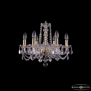 Подвесная люстра Bohemia Ivele Crystal 1402/6/160 G Leafs