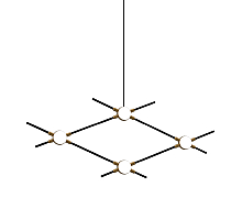 Подвесная люстра DeLight Collection Molecular MD18001067-4A black/gold