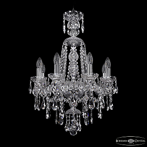 Подвесная люстра Bohemia Ivele Crystal 1415/8/165/XL-70 Ni
