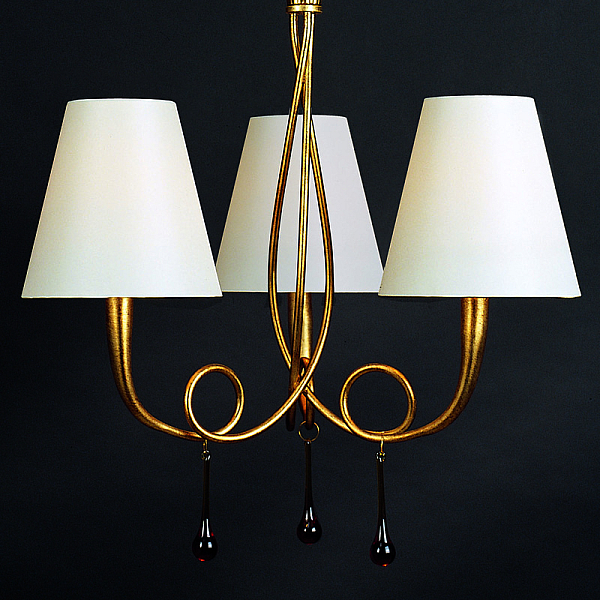 Подвесная люстра Mantra Paola Painted Gold 3542