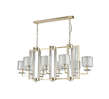 Подвесная люстра Crystal Lux Nicolas NICOLAS SP8 L1000 GOLD/WHITE