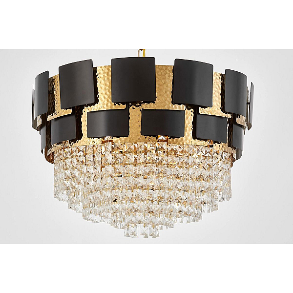 Подвесная люстра Lumina Deco LDP 7045-600 BK+GD