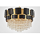 Подвесная люстра Lumina Deco LDP 7045-600 BK+GD