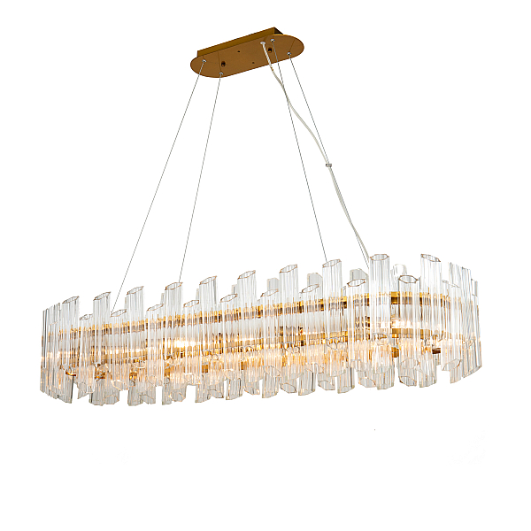 Подвесная люстра DeLight Collection Vittoria KG0769P-12L clear/ brass
