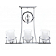 Подвесная люстра Lumina Deco Bronx LDP 1234-3 CHR
