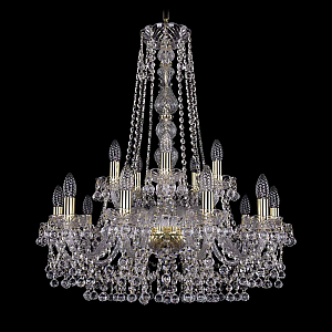 Подвесная люстра Bohemia Ivele Crystal 1409/10+5/240/h-77 G