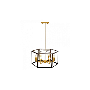 Подвесная люстра Lumina Deco Lorton LDP 1142-6 BK+MD