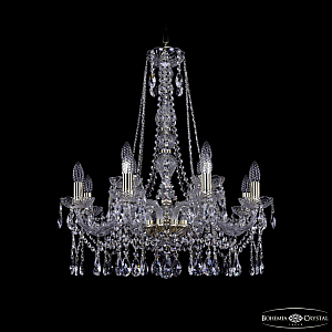 Подвесная люстра Bohemia Ivele Crystal 1413/8+4/220/h-73 G
