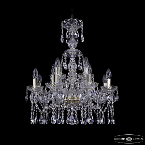 Подвесная люстра Bohemia Ivele Crystal 1413/8+4/200/XL-66 G