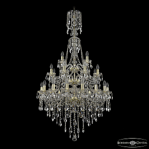 Подвесная люстра Bohemia Ivele Crystal 1415/16+8+4/300/XL-155/3d G