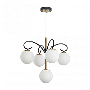 Подвесная люстра Arte Milano Neapolis 273808/4+1 BK/GD