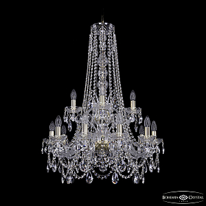 Подвесная люстра Bohemia Ivele Crystal 1411/10+5/240/h-94/2d G