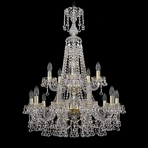 Подвесная люстра Bohemia Ivele Crystal 1409/10+5/240/XL-91/2d G