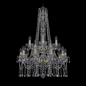 Подвесная люстра Bohemia Ivele Crystal 1413/10+5/220/h-92/2d G