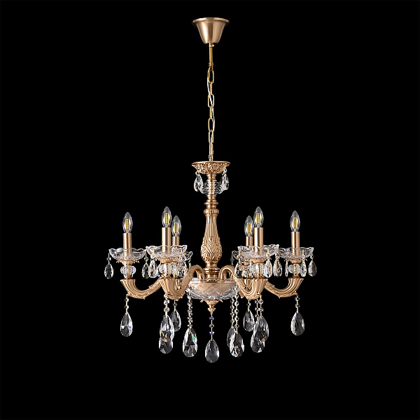Подвесная люстра Crystal Lux ELIZABETH SP6 BRASS