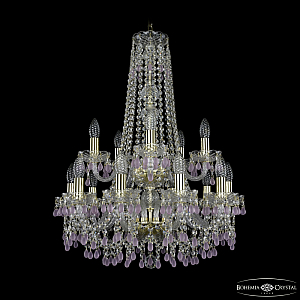 Подвесная люстра Bohemia Ivele Crystal 1410/10+5/195/h-74/2d G V7010