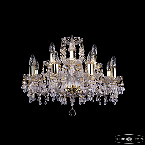Подвесная люстра Bohemia Ivele Crystal 1410/8+4/195 G V0300