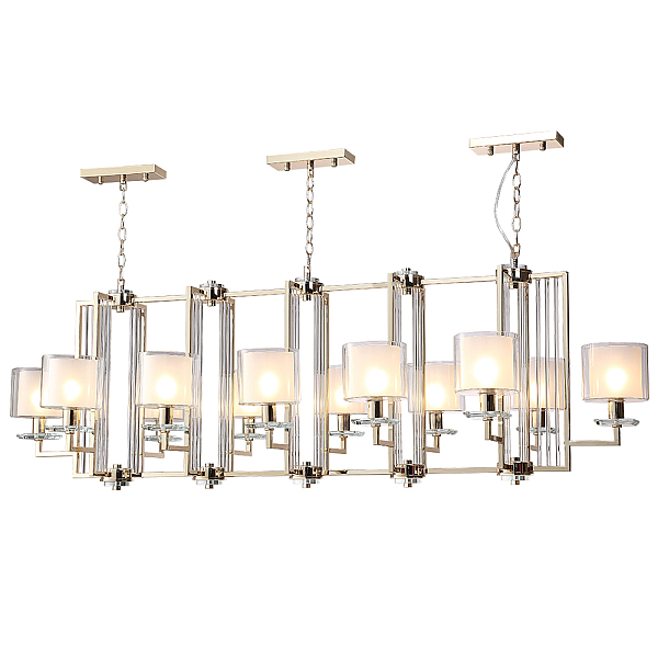 Подвесная люстра Crystal Lux Nicolas SP12 L1600 Gold/White