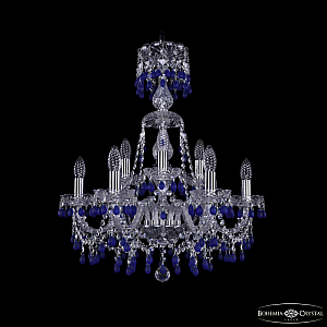 Подвесная люстра Bohemia Ivele Crystal 1410/6+3/195/XL-66 Ni V3001