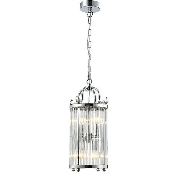 Подвесная люстра Crystal Lux Tadeo SP4 D200 Chrome/Transparente