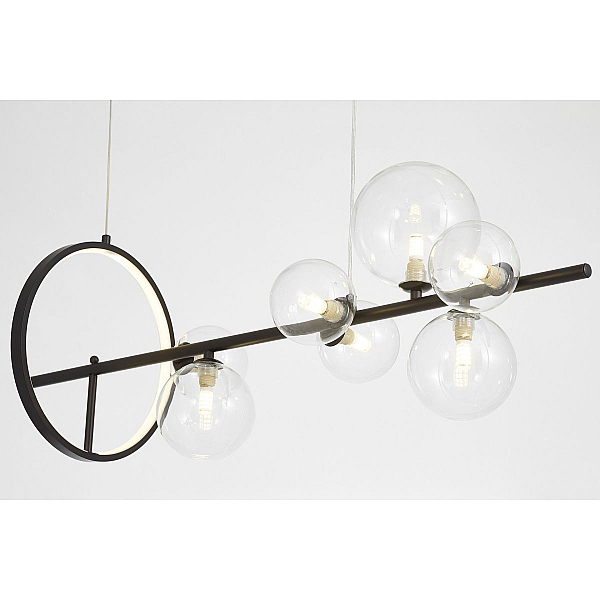 Подвесная люстра Lumina Deco LDP 7033-7 BK+CL