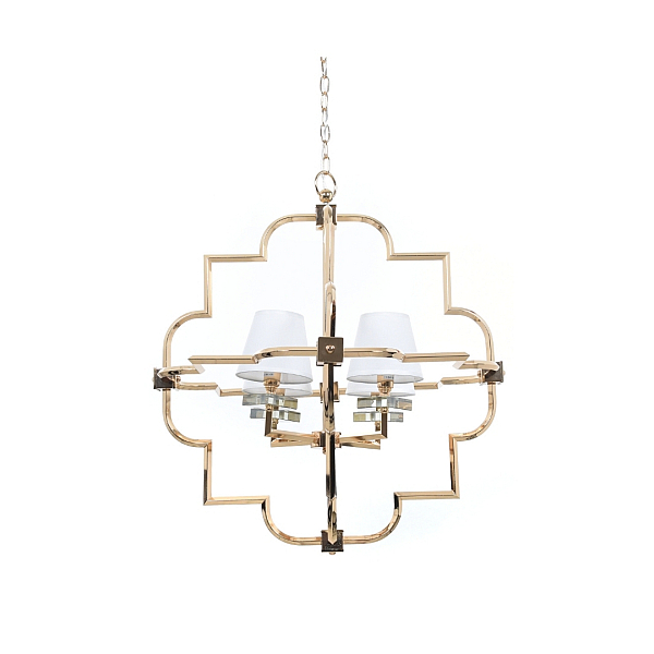 Подвесная люстра Lumina Deco Baltimore LDP 8020-4 GD+WT