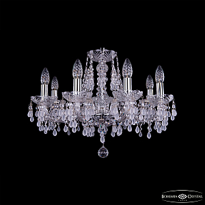 Подвесная люстра Bohemia Ivele Crystal 1410/8/195 Ni V0300