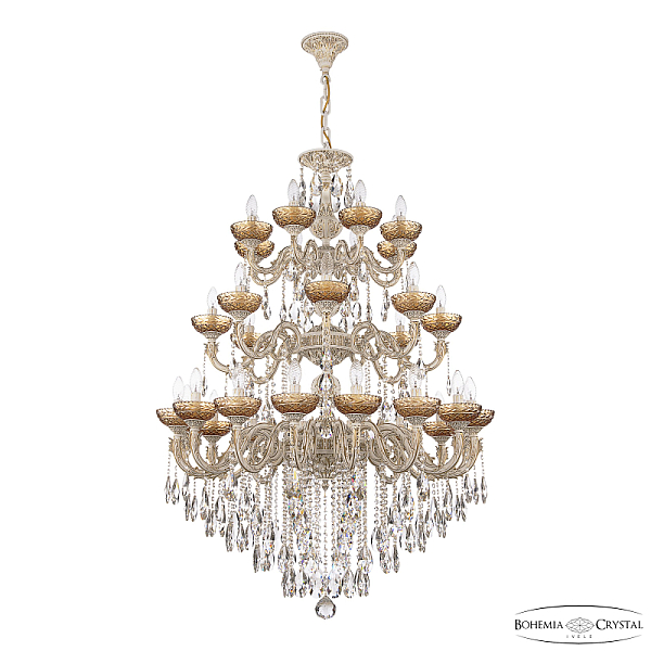Подвесная люстра Bohemia Ivele Crystal AL79101/16+8+8/300/3d B WMG P Amber/M-1F