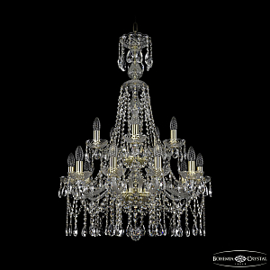 Подвесная люстра Bohemia Ivele Crystal 1413/10+5/220/XL-92/2d G