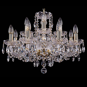 Подвесная люстра Bohemia Ivele Crystal 1402/8+4/195 G