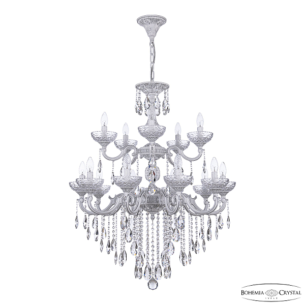 Подвесная люстра Bohemia Ivele Crystal AL78101/10+5/250/2D B WMN P Clear/M-1F